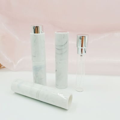 Plastic Injection Marble Pattern Refillable Perfume Bottle Customized Color 8ml