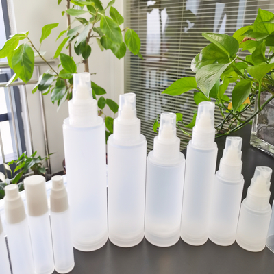 Frosted Plastic Cosmetic Bottle Set 5ml 10ml 15ml 50ml 100ml For Skin Care Packaging