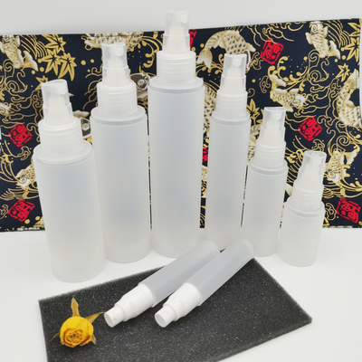 Frosted Plastic Cosmetic Bottle Set 5ml 10ml 15ml 50ml 100ml For Skin Care Packaging