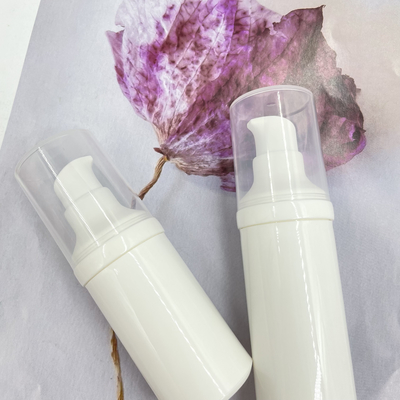 UV Proof 20ml 25ml PP Lotion Snap On Customized Colors Airless Pump Bottles