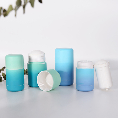 30g 50g Round Shape PCR Material Plastic Refillable Deodorant Stick Container