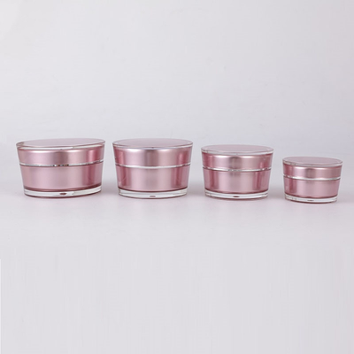 15g 30g 50g 75g Luxury Round bevel shape Empty Acrylic Cream Jar Cosmetic Packaging For Cosmetic With Lid