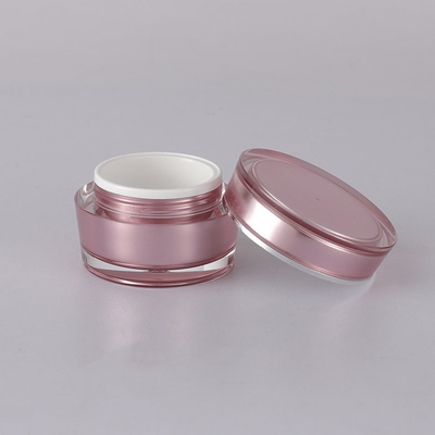 15g 30g 50g 75g Luxury Round bevel shape Empty Acrylic Cream Jar Cosmetic Packaging For Cosmetic With Lid