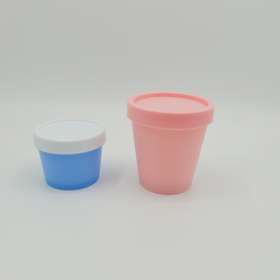 Mono Material PP Cosmetic Jar 50ml 100ml 200ml 250ml Ice-cream Cup Shape Personal Care Jar