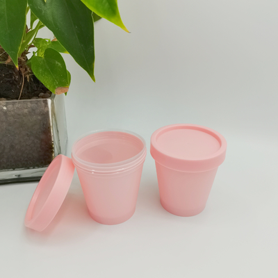 Mono Material PP Cosmetic Jar 50ml 100ml 200ml 250ml Ice-cream Cup Shape Personal Care Jar