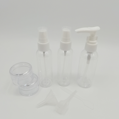 Pump Spoon Dropper Funnel Customized PVC Wash Bag For Cream Jar Travel Spray Bottle