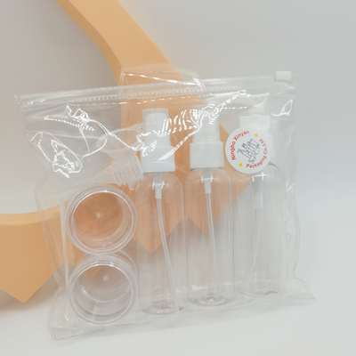 Pump Spoon Dropper Funnel Customized PVC Wash Bag For Cream Jar Travel Spray Bottle