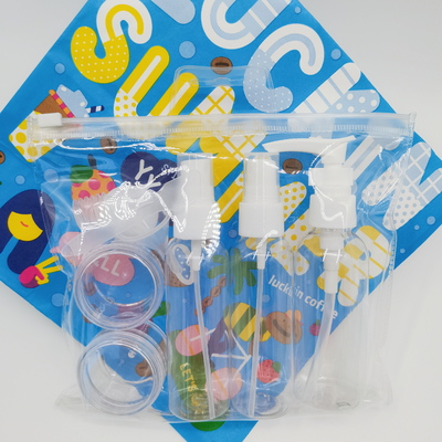 Pump Spoon Dropper Funnel Customized PVC Wash Bag For Cream Jar Travel Spray Bottle