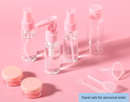 Pump Spoon Dropper Funnel Customized PVC Wash Bag For Cream Jar Travel Spray Bottle