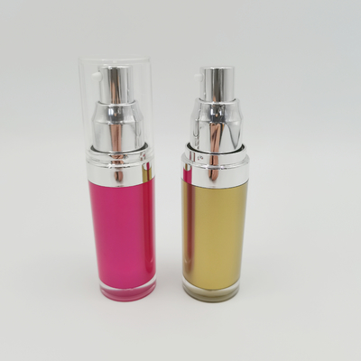 PMMA Round Shape Acrylic Lotion Bottle 15ml 30ml 50ml 100ml 120ml