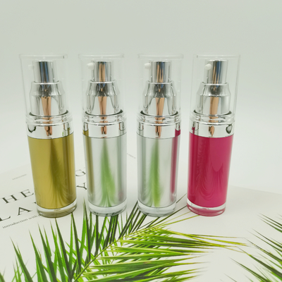 PMMA Round Shape Acrylic Lotion Bottle 15ml 30ml 50ml 100ml 120ml