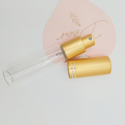 10ml 15ml 20ml 25ml 30ml Tube Glass Bottle With Aluminum Perfume Sprayers