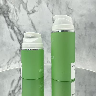 PCR Material 50ml 100ml 150ml 200ml Optional Color Snap On PP Airless Pump Bottles