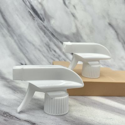 White Plastic Trigger Sprayer Pump Bottle Tops 0.11ml Dosage 28/400 28/410