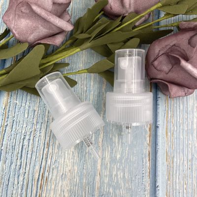 Transparent Fine Mist Sprayer Pump 28 410 Ribbed SS316 0.12ML For Air Freshener