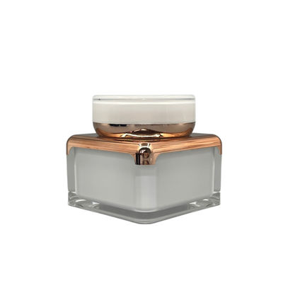 Square type round edge design Acrylic cream jar 30g, 50g  XY2202