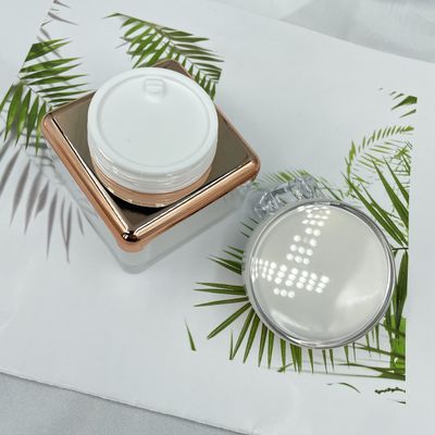 Square type round edge design Acrylic cream jar 30g, 50g  XY2202