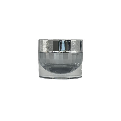 Eco Friendly Plastic Cosmetic Jars 10g 15g Diamond Spherical Inner Silk Screening