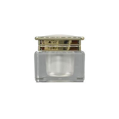 Jade Surface Plastic Cream Jars 30g 50g Containers metallized For Cosmetics