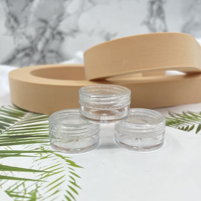Portable Small Plastic Cosmetic Jars Trial Set Eye Cream 3g 5g 8g Metallized