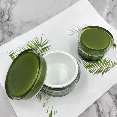 15g 30g 50g 75g Luxury Round bevel shape Empty Acrylic Cream Jar Cosmetic Packaging For Cosmetic With Lid