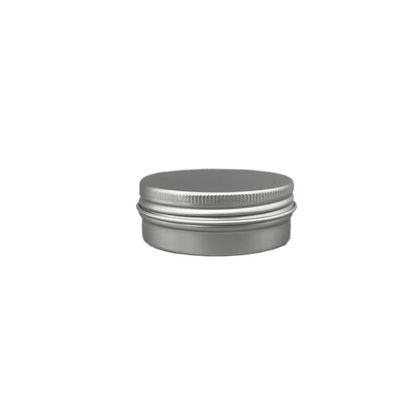 Small 60ml 80ml Aluminium Tin Jars Round Edge Screw Twist Top For waxes