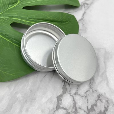 Small 60ml 80ml Aluminium Tin Jars Round Edge Screw Twist Top For waxes