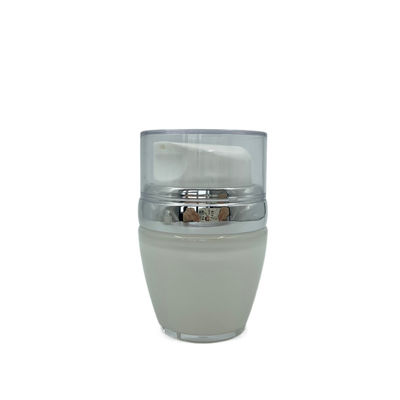 Replaceable Airless Pump Cream Jar Cosmetic Containers 30g 50g Customized Color