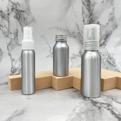 Anti UV Aluminum Cosmetic Bottle Sealing 100ml 150ml With Label