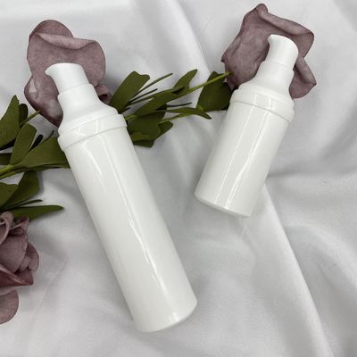 UV Proof 20ml 25ml PP Lotion Snap On Customized Colors Airless Pump Bottles