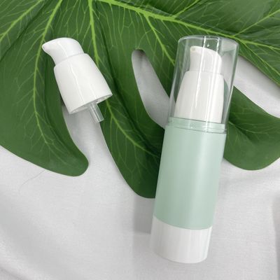 80ml 120ml Clear Airless Pump Bottles AS Cap Empty Metallized Surface For Foundation