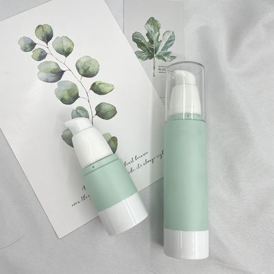 80ml 120ml Clear Airless Pump Bottles AS Cap Empty Metallized Surface For Foundation