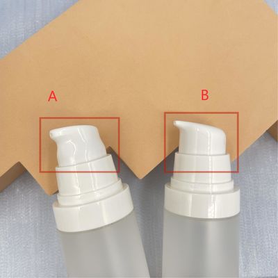 Transparent PP Airless Bottle Pump 30ml 50ml Wooden Pattern Silk Screen