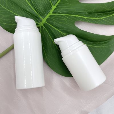Snap On Airless Pump Packaging 15ml PP Skin Care Bottle environmental friendly