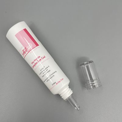Customized Color Empty Squeeze Tubes 20ml 40ml Clear Cap Diameter 25mm for Eye Gel
