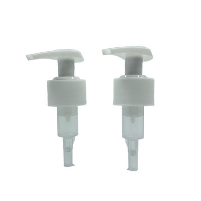 Clockwise Open Lotion Dispenser Pump 2CC 28/400 White 2.2ml Dosage Outside Spring