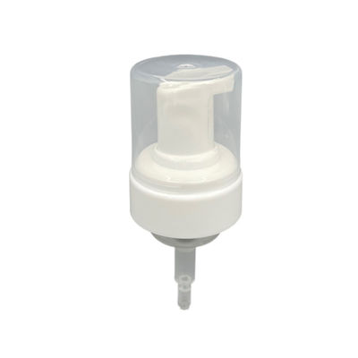 PE Gasket Foaming Soap Pumps Hand Sanitizer 43mm Closure 0.68ml Transparent Cap