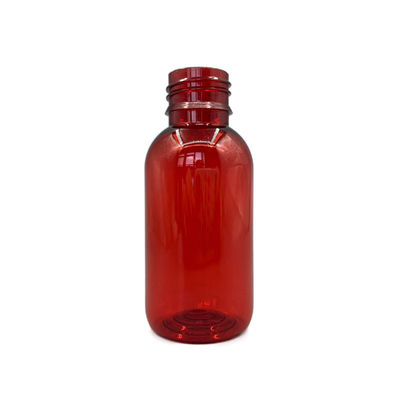 Against UV Empty Plastic Syrup Bottles 100ml 3.52OZ Round With Tamper Evident Cap