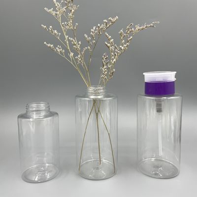 PET Plastic Nail Polish Remover Pump Bottle Suitable 150ml 180ml Silk Screening