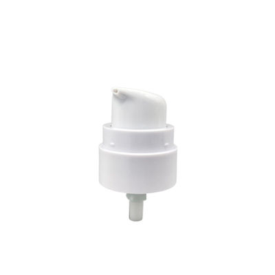 0.25ML/T Cream Pump Dispenser 24/400 White AS Clear Cap SS316 Spring Outside