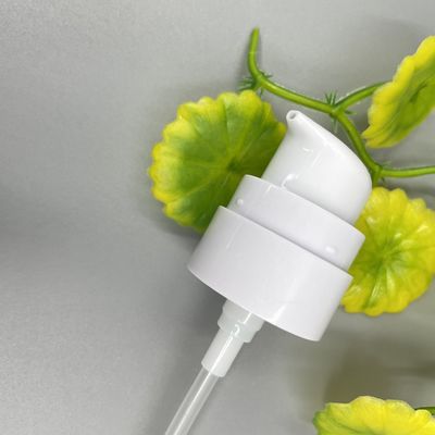 0.25ML/T Cream Pump Dispenser 24/400 White AS Clear Cap SS316 Spring Outside