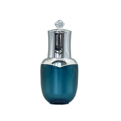 Flower 15ml Essential Oil Bottle Dropper Oval Shape Cap 0.53oz Metallized For Cosmetic