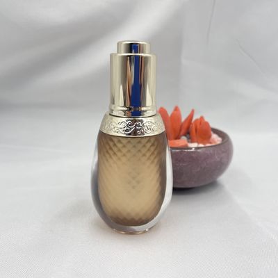 Champagne 10ml Essential Oil Bottle Dropper Acrylic PP Shoulder Customized