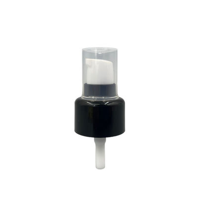Cream 24 410 Pump Dispenser Ribbed Closure metallized 0.2ML/T With Half Cap