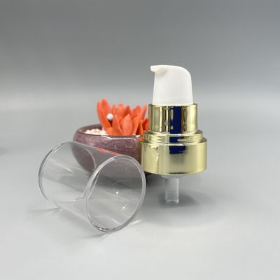 BB Cream Pump Dispenser SS316 Spring Outside 24/410 0.5ml Dosage Clear Cap