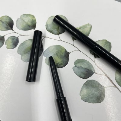 Filling capacity 0.08g Empty Eyebrow pencil Slim style Height 123mm Diameter 6mm Plastic Makeup Container
