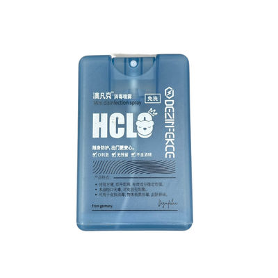 0.06ML Dosage Credit Card Sprayer 20ML Antibacterial Hand Sanitizer 304H