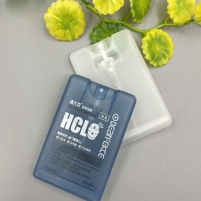 0.06ML Dosage Credit Card Sprayer 20ML Antibacterial Hand Sanitizer 304H