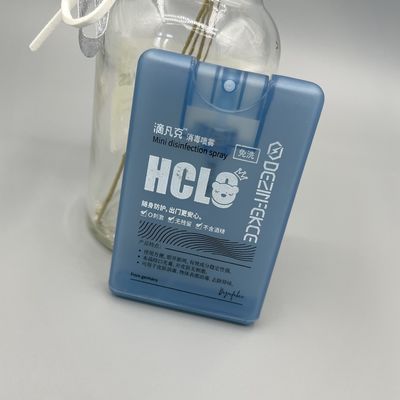 0.06ML Dosage Credit Card Sprayer 20ML Antibacterial Hand Sanitizer 304H