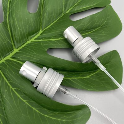 Matt Silver Perfume Pump Sprayer Dispenser Alu 24/410 0.12ML Dosage With Clip Lock